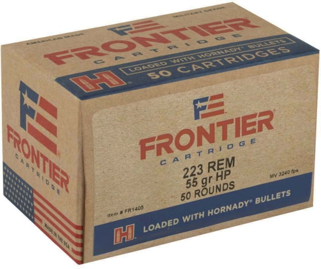 nady Frontier .223 Remington 55 Grain Hollow Point Brass Cased Centerfire Rifle 50 Rounds Ammo