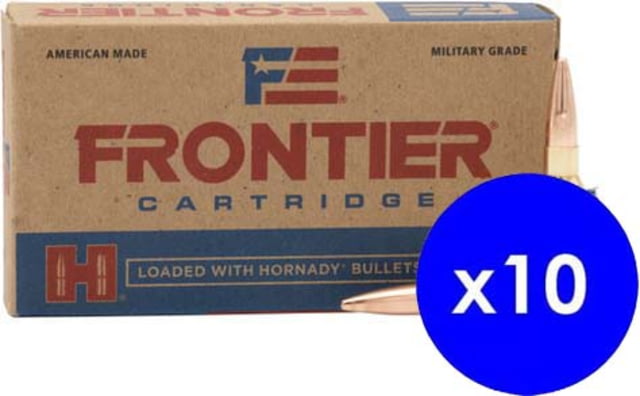 Hornady Frontier 6.5mm Grendel 123 grain Full Metal Jacket Brass Cased Centerfire Rifle Ammo