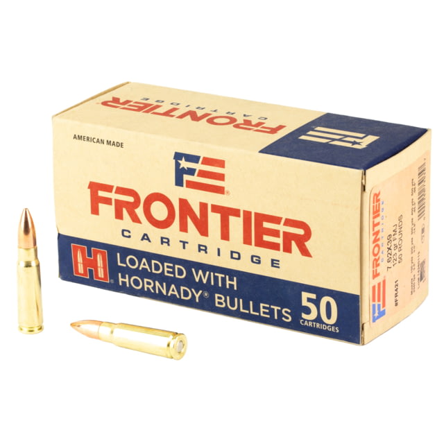 nady Frontier 7.62x39mm 123 Grain Full Metal Jacket Brass Cased Rifle Ammunition 50 Rounds Ammo
