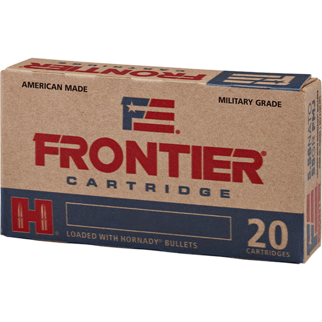 Hornady Frontier 7.62x51mm NATO 150 Grain Full Metal Jacket Rifle Ammo 20 Rounds nady Frontier 7.62x51mm NATO 150 Grain Full Metal Jacket Rifle 20 Rounds Ammo