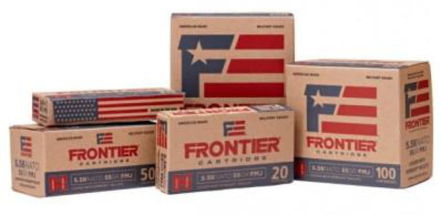 nady Frontier Rifle .223 Rem 55 Gr HP-MATCH 3240 Fps 500/ct Case Ammo