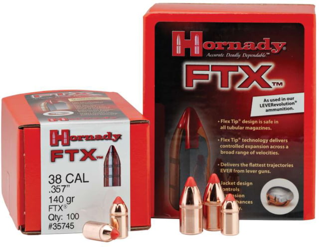 Hornady FTX Rifle Bullets .338 cal .338in 200 gr FTX 100/ct HO