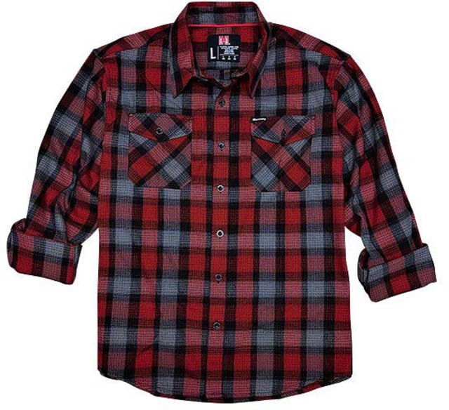 Hornady Hornady Gear Flannel Shirt - Men's Extra Large Red/Black/Gray - $39.99 at Optics Planet