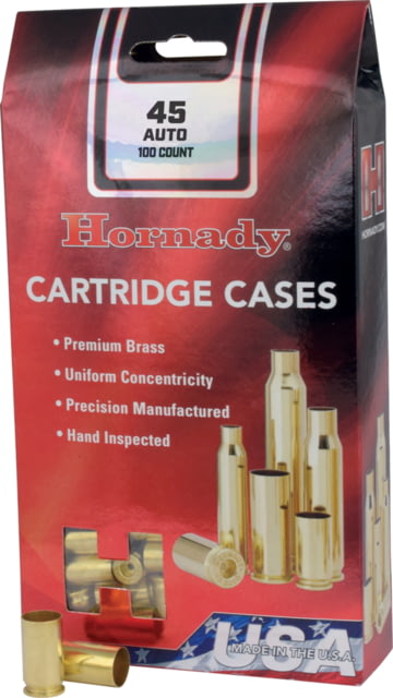 Hornady Handgun Cartridge Cases Unprimed 380 Automatic 200 Pieces Brass - Hornady