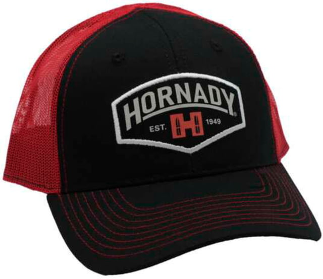 Hornady Mesh Cap Black and Red Established