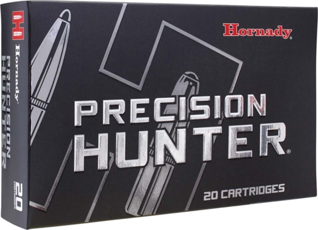 Hornady Precision Hunter .300 PRC 212 Grain Extremely Low Drag Ammo - EXpanding Brass Cased Centerfire Rifle Ammo 20 Rounds EXpanding Brass Cased Centerfire Rifle 20 Rounds Ammo