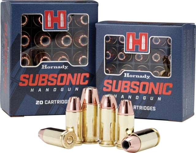 nady Subsonic .45 ACP 230 Grain EXtreme Terminal Performance Brass Cased Centerfire Pistol 20 Rounds Ammo