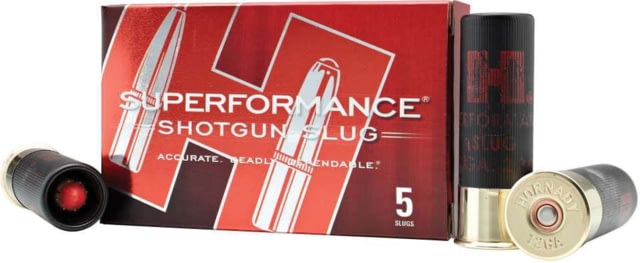 Hornady Superformance 12 Gauge 300 grain 2.75 in MonoFlex Slug Centerfire Shotgun Slug Ammo 5 Rounds