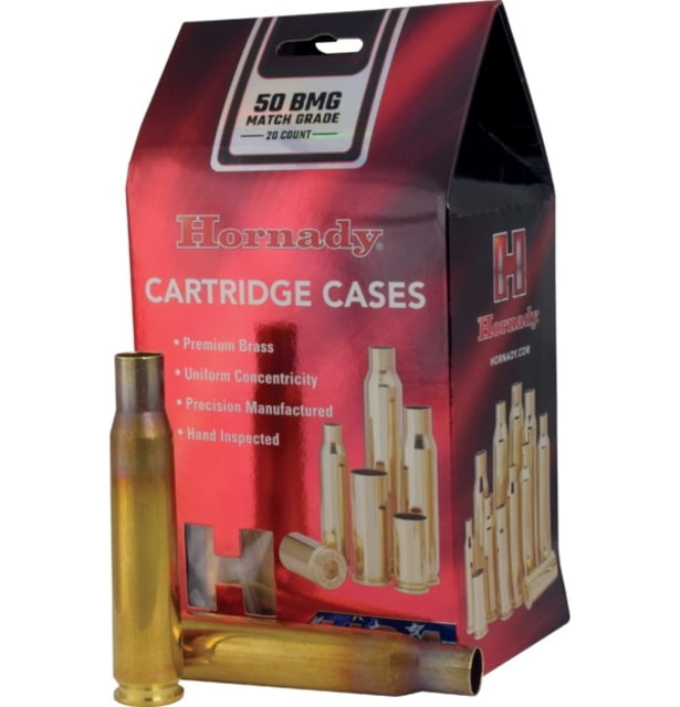 Hornady Unprimed Rifle Cartridge Cases 50 BMG Match Grade