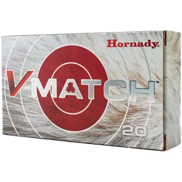 nady V-Match .22 ARC 62 Grain ELD-VT Brass Cased Rifle 20 Rounds Ammo