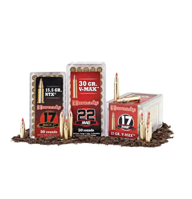 Hornady Varmint Express Rimfire .17 Hornady Magnum Rimfire 15.5 grain NTX Brass Cased Rimfire Ammo 2000 Round - Hornady