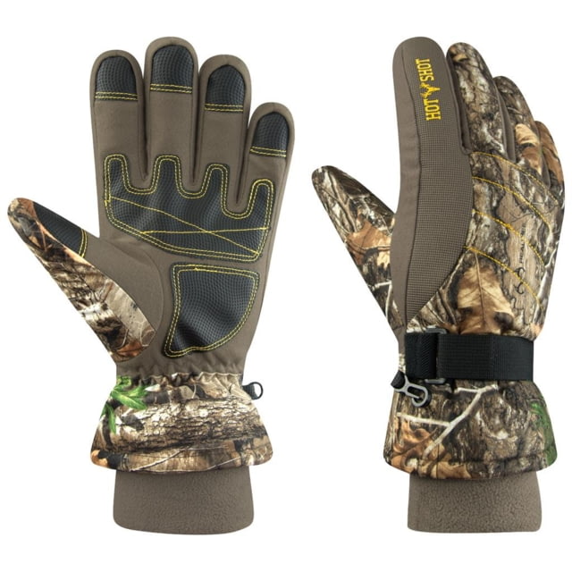Hot Shot Bison Glove Realtree Edge Large - Hot Shot