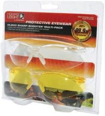 Howard Leight HL800 Sharp Shooter Multi-pack Glasses Clear & Amber - Howard Leight