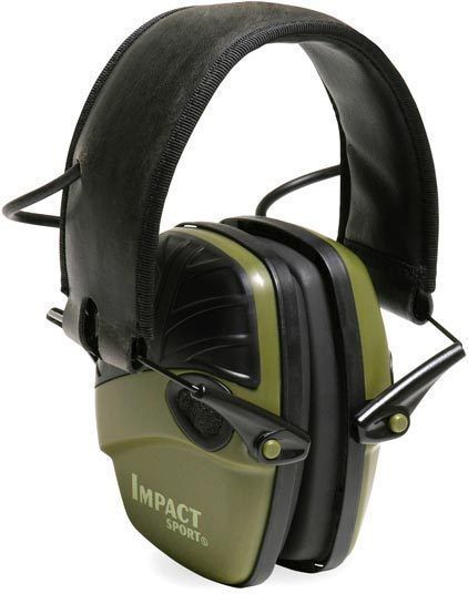 Howard Leight Impact Sport Electronic Noise Amplification Earmuffs Hunter Green
