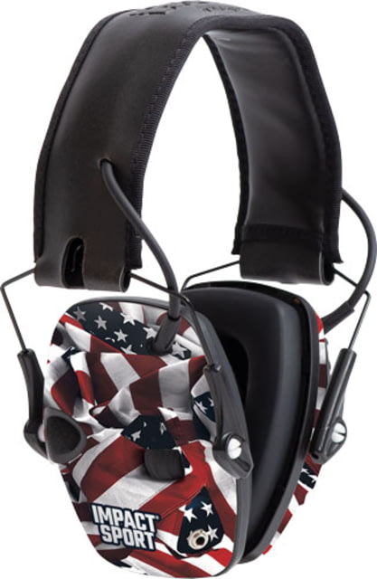 Howard Leight Impact Sport Electronic Earmuff Red/white/blue