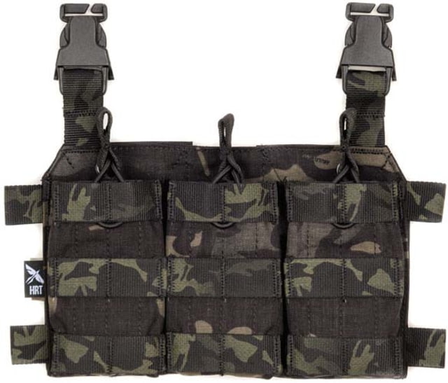 HRT Tactical Gear Triple-AR Placard Multicam Black - Hrt Tactical Gear