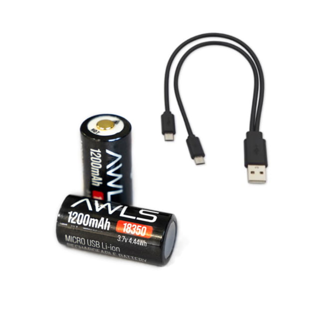 HRT Tactical Gear USB  Rechargeable Batteries - 2 Pack - Hrt Tactical Gear