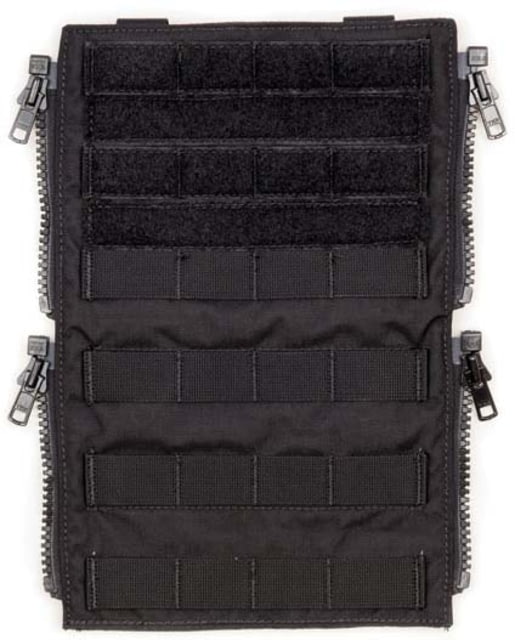 HRT Tactical Gear Molle Zip-On Panel Black