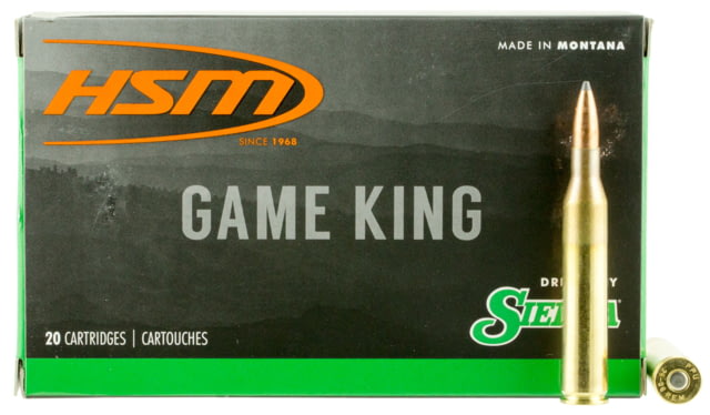  Ammunition Game King .25-06 Remington 100 Grain Spitzer Boat Tail Brass Cased Rifle 20 Rounds Ammo