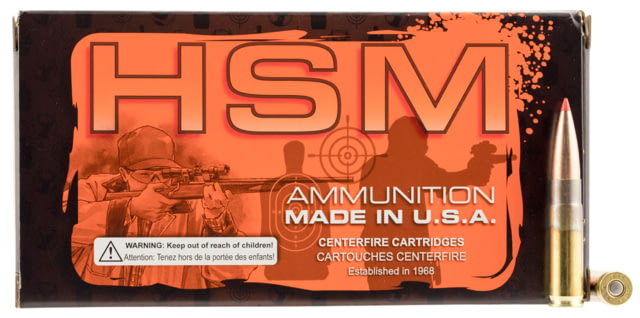  Ammunition Match .300 AAC Blackout 208 Grain Spitzer Boat Tail Brass Cased Rifle 20 Rounds 300BLK1N Ammo