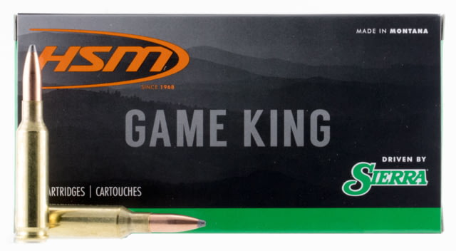  Ammunition Game King .375 Winchester 200 Grain Spitzer Boat Tail Brass Cased Rifle 20 Rounds Ammo