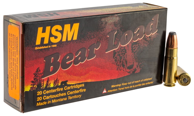 HSM  Bear Load 458 SOCOM 350 Gr Jacketed Flat Point JFP