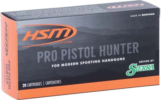  Ammunition Pro Pistol .500 S&W Magnum 400 Grain Jacketed Soft Point Brass Cased Pistol 20 Rounds Ammo