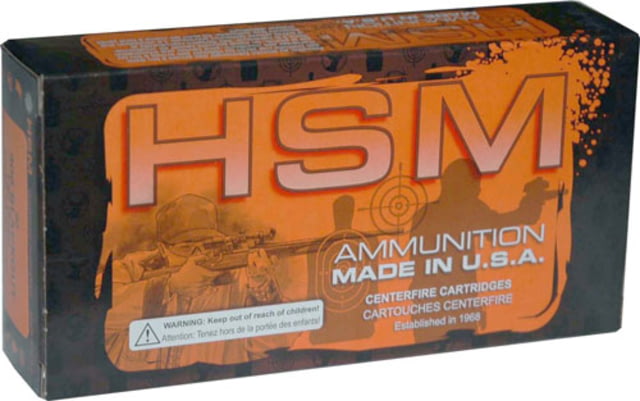 HSM Ammunition .221 Remington Fireball 55 Grain Hornady V-Max Jacketed Hollow Point Rifle Ammo 20 Rounds - HSM Ammo