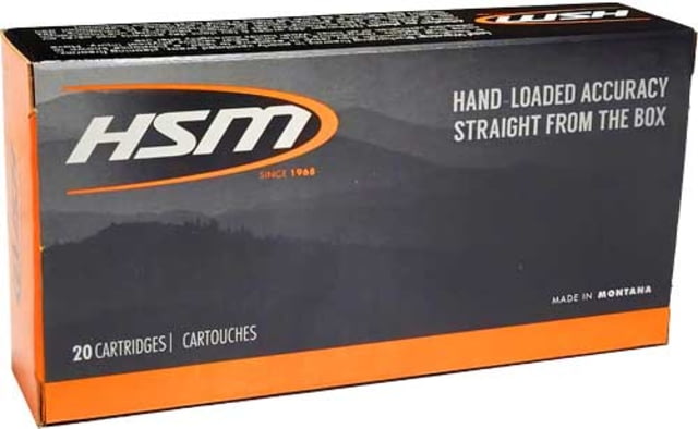 HSM Ammunition .223 WSSM 55 Grain Hornady V-Max Jacketed Hollow Point Rifle Ammo 20 Rounds Ammunition .223 WSSM 55 Grain Hornady V-Max Jacketed Hollow Point Rifle 20 Rounds Ammo