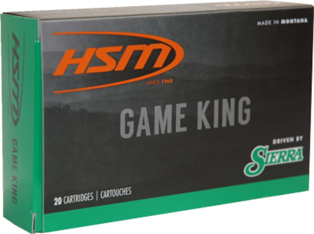  Ammunition Hsm .300 Wby Mag 165gr. Sbt Sierra Game King 20-pack Ammo