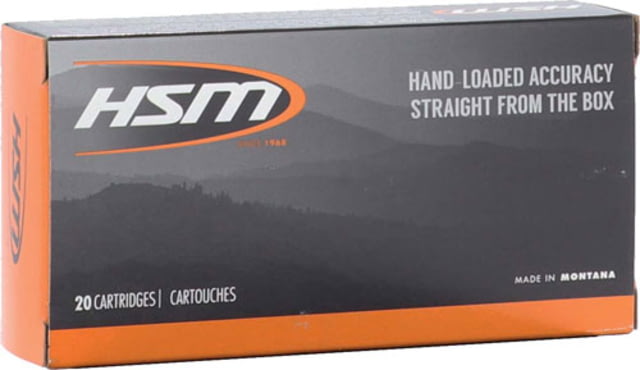 HSM Ammunition .300AAC Blackout 180 Grain Jacketed Hollow Point Boat-tail HP Centerfire Rifle Ammo 20 Rounds