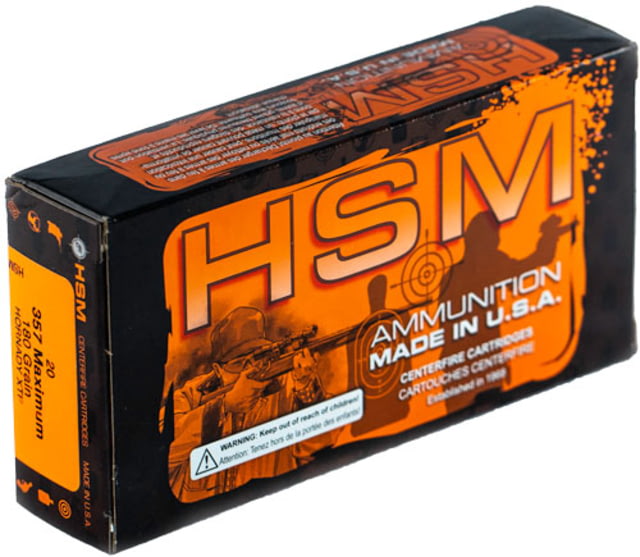 Hsm Ammunition Hsm Ammo .357 Maximum 180gr Hornady Xtp 20-pack - Hsm Ammunition