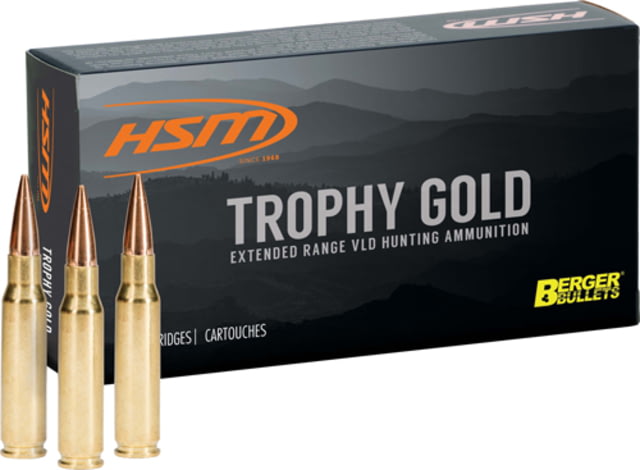 Hsm Ammunition Hsm Ammo Tg .338 Lapua Mag 250 Gr. Berger Otm 3.76oal 20-pk - Hsm Ammunition