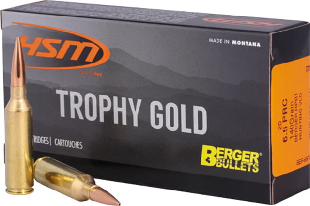 Hsm Ammunition Hsm Ammo Tg 6.5 Prc 140gr. Berger Match Hunt Vld 20pk - Hsm Ammunition