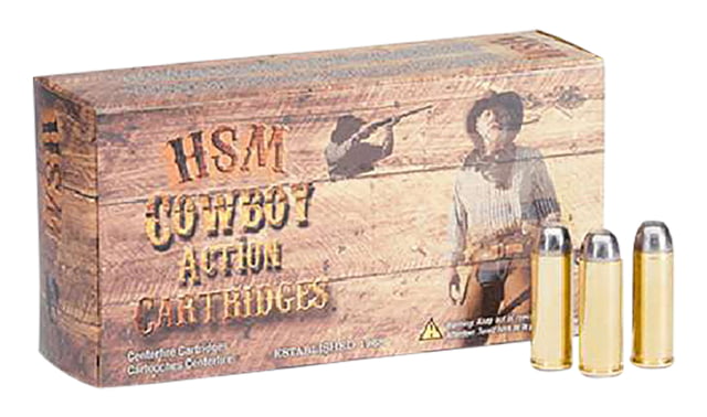 HSM Ammunition Cowboy Action Handgun 38 Special 148 Grain Lead Pistol Ammunition 50 Per Box/ 10 Cs