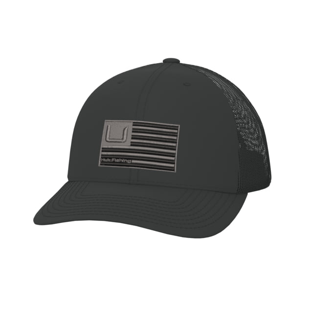 HUK Performance Fishing And Bars Trucker Hat - Men's Black