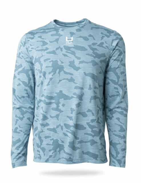 HUK Performance Fishing A1A Pro Long Sleeve Crew - Men's Stormy Blue Medium