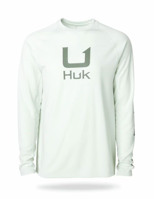 HUK Performance Fishing Icon Long Sleeve Crew - Men's Pale Algae Extra Large
