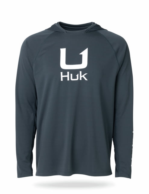 HUK Performance Fishing Icon Long Sleeve Hoodie - Men's Sea Storm Extra Large
