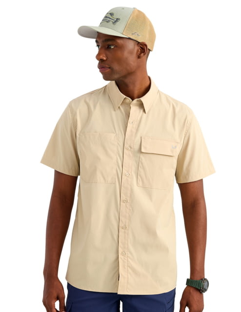 HUK Performance Fishing Icon Short Sleeve Shirt - Men's River Rock Small