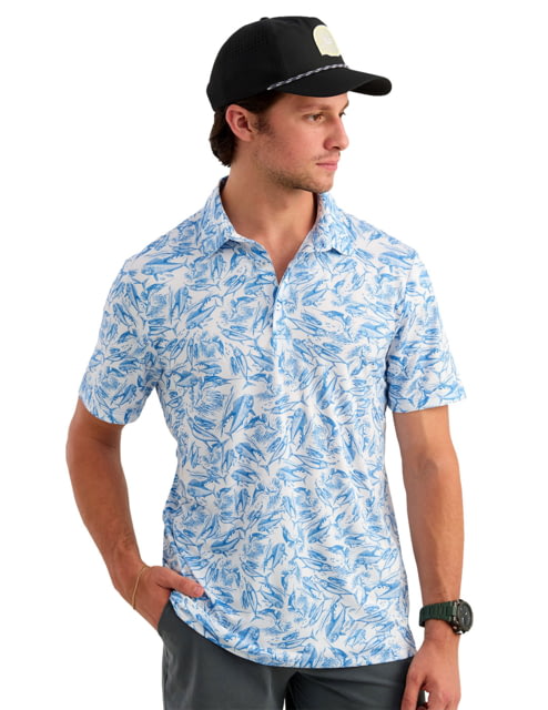HUK Performance Fishing Pursuit Kc Printed Polo - Men's Regatta Extra Large