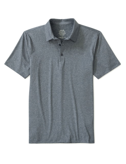 HUK Performance Fishing Pursuit Polo - Men's Stormy Blu Hthr Large