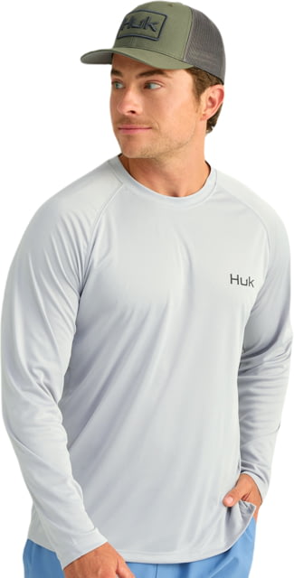 HUK Performance Fishing KC Pursuit Graphic Crew - Men's Harbor Mist2 Extra Large