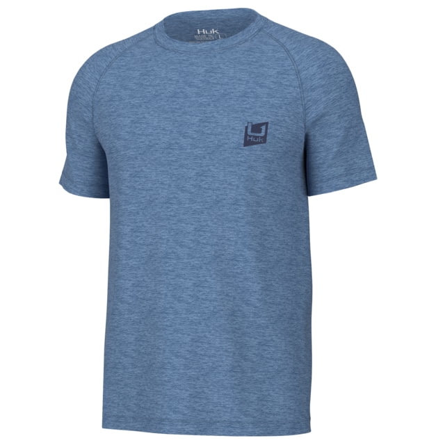 HUK Performance Fishing Performance Tee SS Cationic Heather - Men's Quiet Hrbr Hthr L
