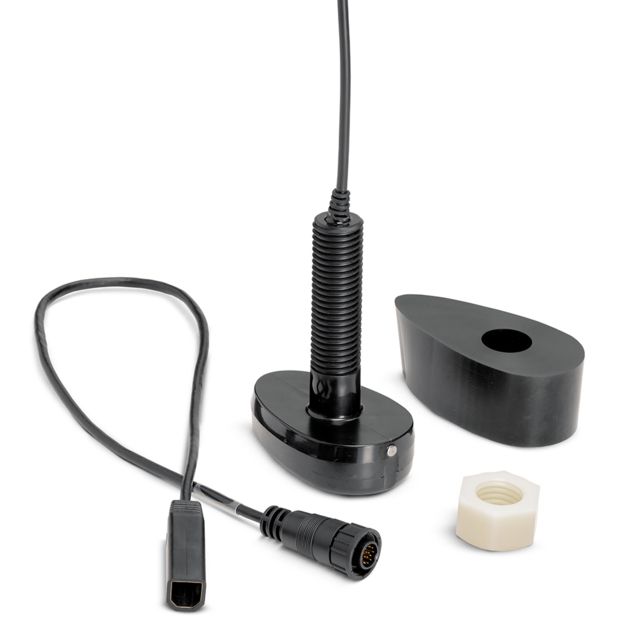 Humminbird Dual Spectrum CHIRP Plastic Thru-Hull Transducer w/Temp XPTH-9-HW-T