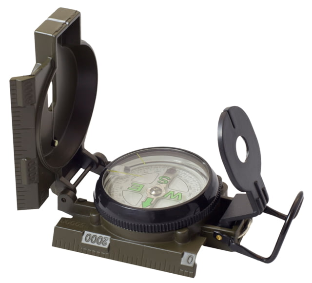 Campco Humvee Adventure Gear Military Compass OD Green 3.00 x 2.00 x 1.00in - Campco