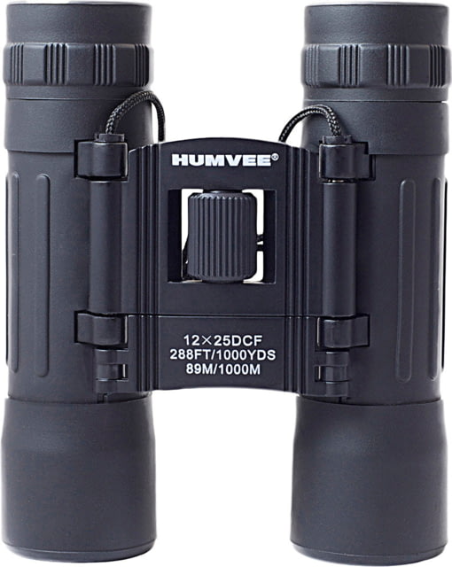 Humvee Compact Rubber 12x25 Binocular - Humvee