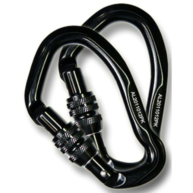 Hunter Safety System HSS Climbing Carabiner 2 Pack Black