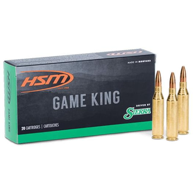 Hunting Shack DBA HSM Munitions HSM GameKing Rifle Ammunition 25 WSSM 117gr JSP 2874 fps 20/ct
