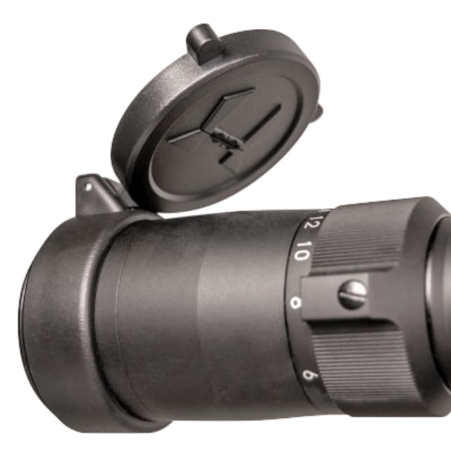 Huskemaw Blue Diamond Flip-Up Scope Lens Caps 4-16x42mm Black - Huskemaw